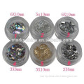 Mix sliver bling metal stud nail rhinestones decorate nail rhinestone